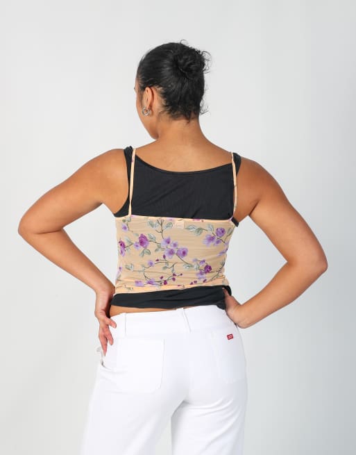 Vintage Lovable S cami in peach, 2 of 4