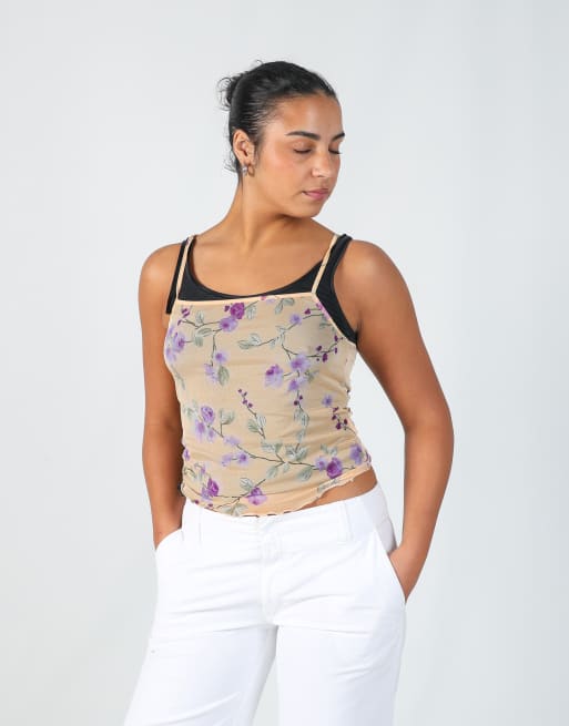 Vintage Lovable S cami in peach, 3 of 4