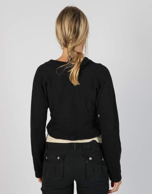 Vintage Luisa Spagnoli S knitted jumper in black, 2 of 4