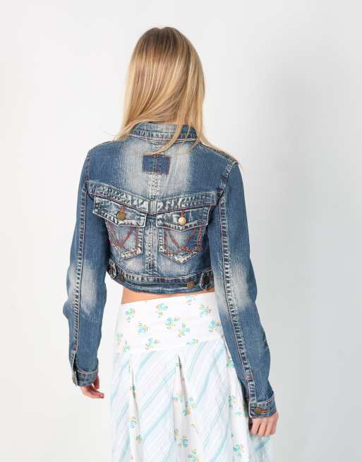 Vintage Luo Di M denim jacket in blue, 2 of 4