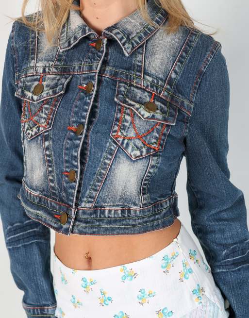 Vintage Luo Di M denim jacket in blue, 4 of 4