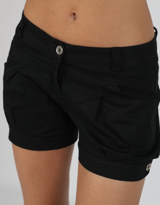 Vintage Made in Italy 6 woven shorts in black, 4 of 4