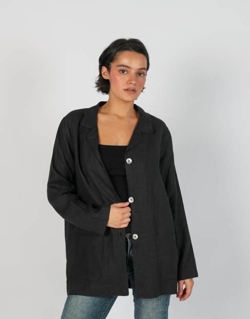Vintage Made in Italy L blazer in black, 1 of 4