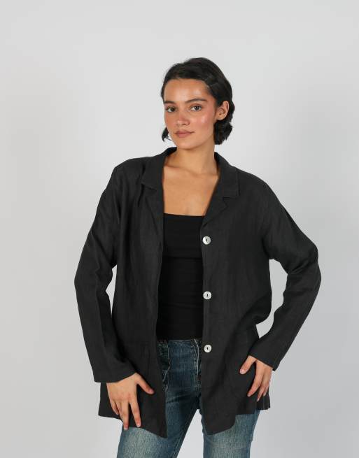 Vintage Made in Italy L blazer in black, 3 of 4