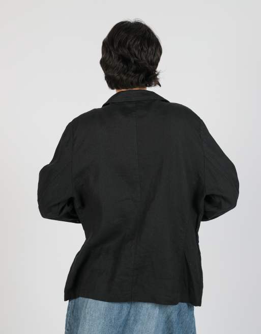 Vintage Made in Italy L blazer in black, 2 of 4