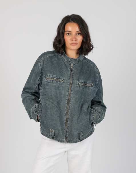 Vintage Made in Italy L denim jacket in blue - view 1
