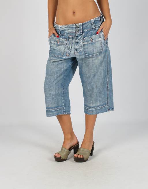 Vintage Made in Italy M 3/4 jeans in light blue, 2 of 4