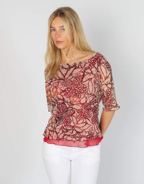 Vintage Made in Italy M blouse in beige - view 1