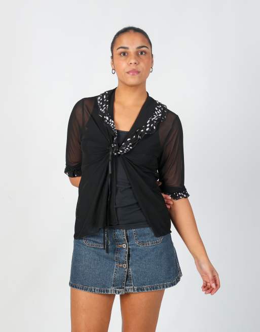 Vintage Made in Italy M blouse in black