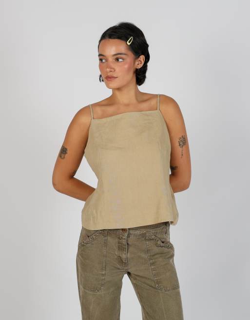Vintage Made in Italy M cami in beige, 3 of 4