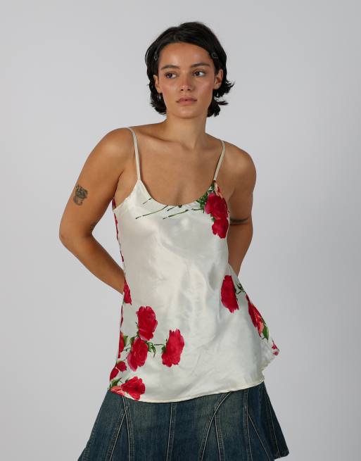 Vintage Made in Italy M cami in cream, 3 of 4