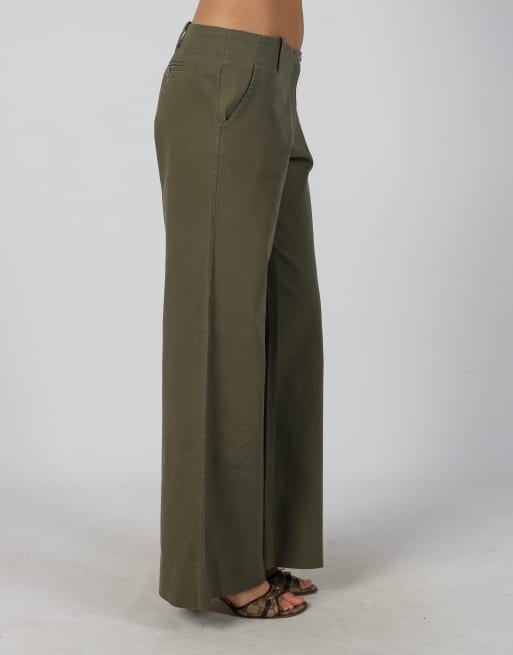 Vintage Made in Italy M casual trousers in khaki green, 2 of 4