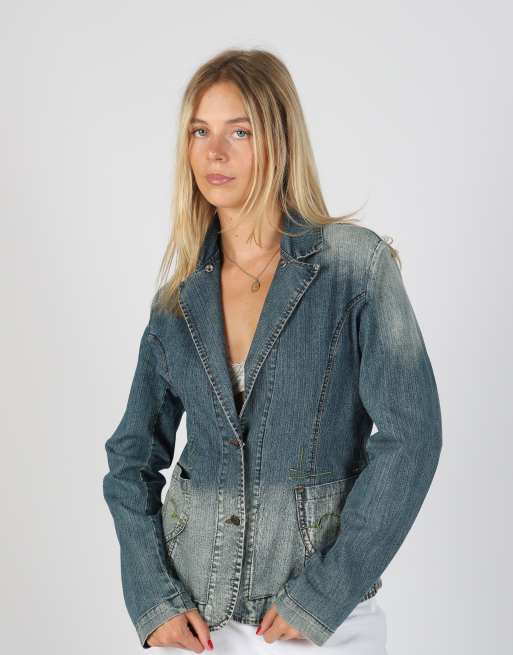 Vintage Made in Italy M denim jacket in blue