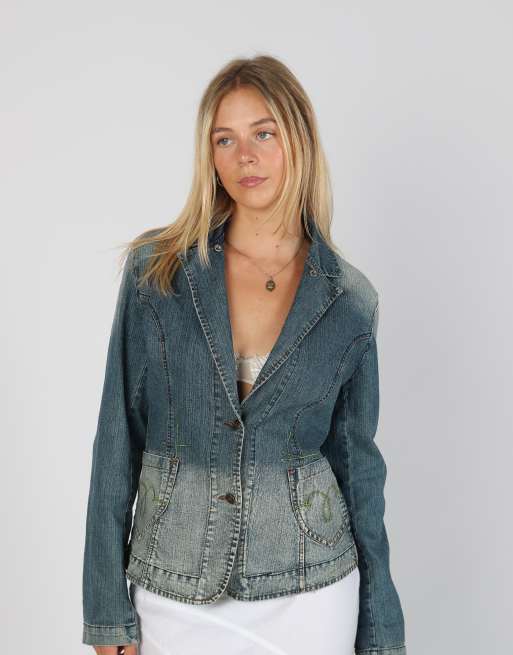 Vintage Made in Italy M denim jacket in blue, 3 of 4