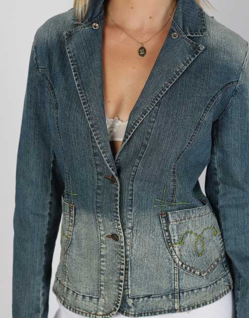 Vintage Made in Italy M denim jacket in blue, 4 of 4