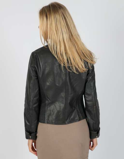 Vintage Made in Italy M leather jacket in black, 2 of 4