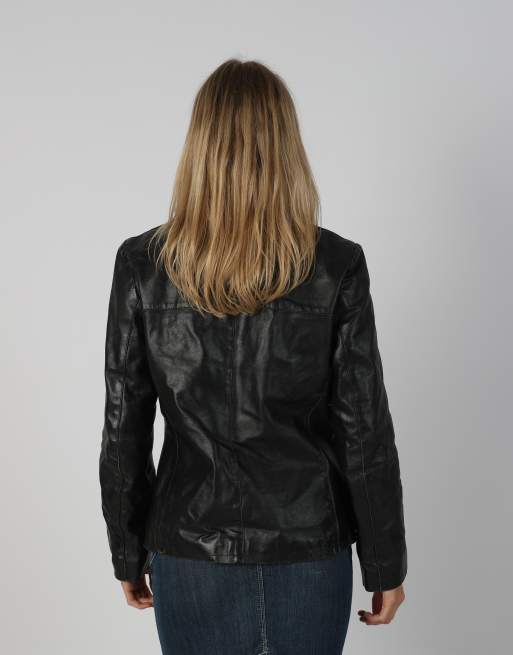 Vintage Made in Italy M leather jacket in black, 2 of 4
