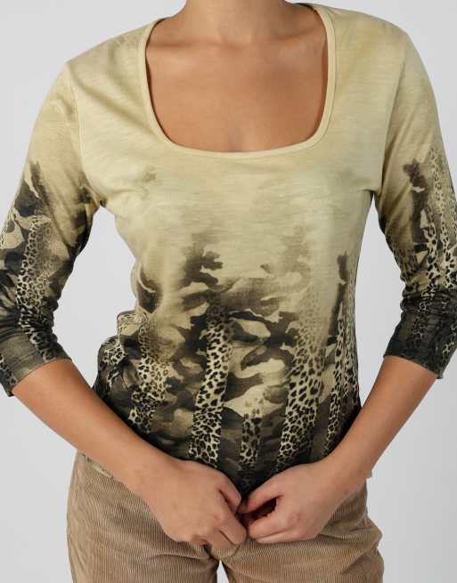 Vintage Made in Italy M long sleeve top in yellow, 4 of 4