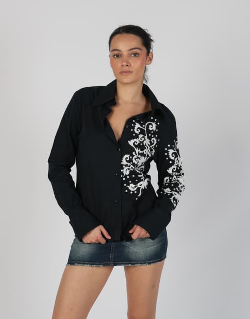 Vintage Made in Italy M shirt in black