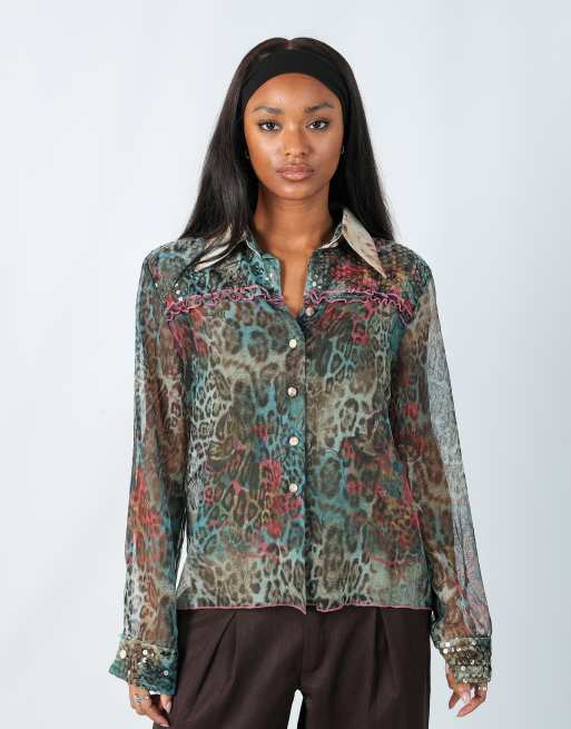 Vintage Made in Italy M shirt in blue