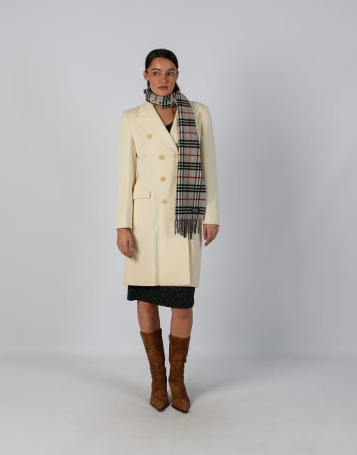 Vintage Made in Italy M trench coat in cream, 1 of 4