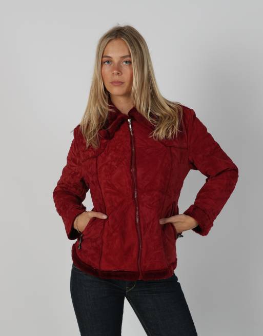 Vintage Made in Italy S aviator jacket in red, 1 of 4