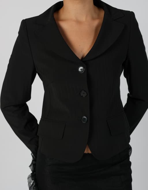 Vintage Made in Italy S blazer in black, 4 of 4