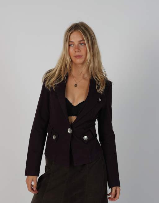 Vintage Made in Italy S blazer in purple, 3 of 4