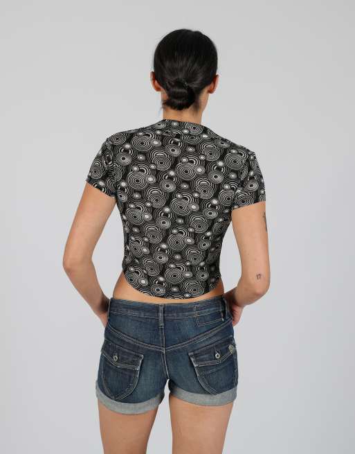 Vintage Made in Italy S blouse in black, 2 of 4