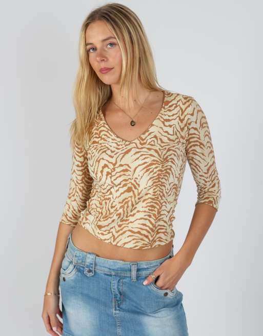 Vintage Made in Italy S blouse in cream, 3 of 4