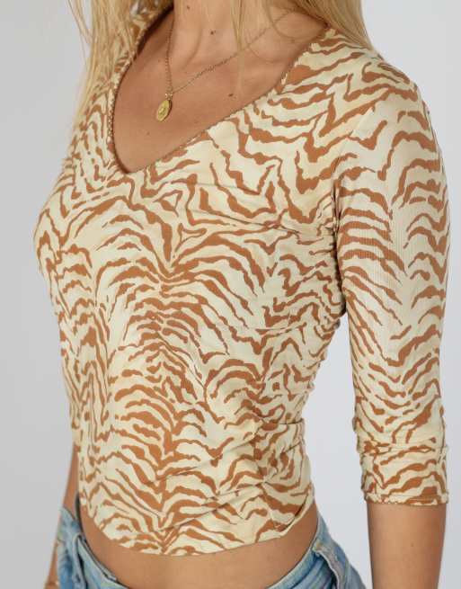 Vintage Made in Italy S blouse in cream, 4 of 4