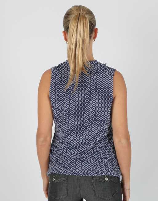 Vintage Made in Italy S blouse in navy blue, 2 of 4