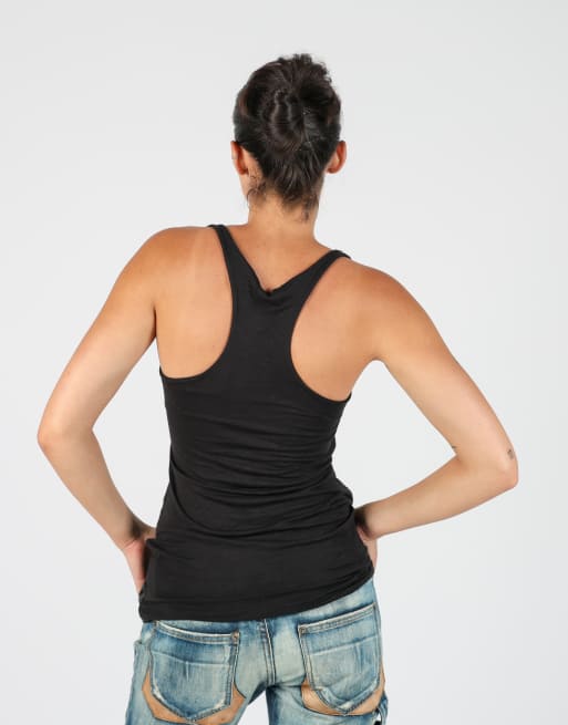 Vintage Made in Italy S cami in black, 2 of 4