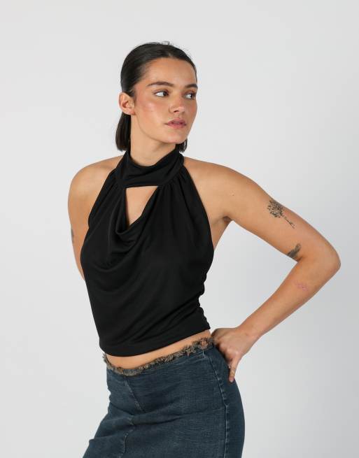 Vintage Made in Italy S cami in black, 1 of 4