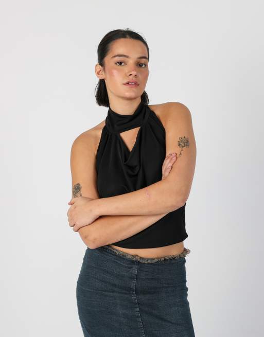 Vintage Made in Italy S cami in black, 3 of 4