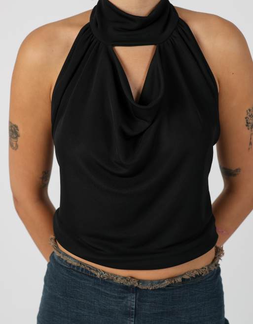 Vintage Made in Italy S cami in black, 4 of 4