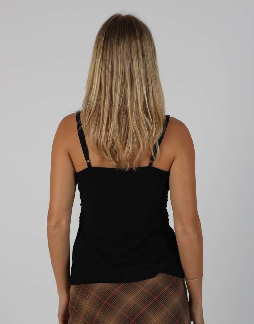 Vintage Made in Italy S cami in black, 2 of 4