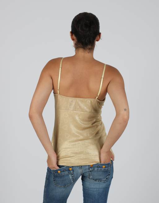 Vintage Made in Italy S cami in gold, 2 of 4
