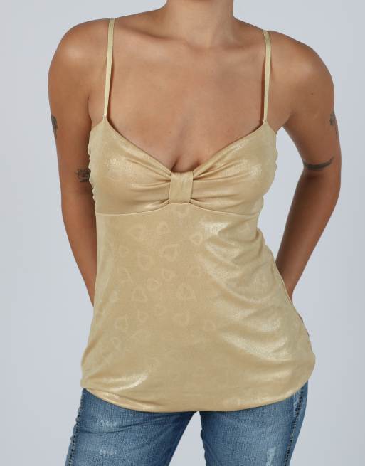 Vintage Made in Italy S cami in gold, 4 of 4