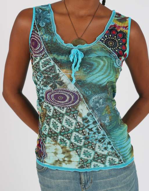 Vintage Made in Italy S cami in light blue, 4 of 4
