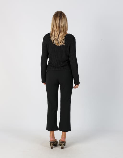 Vintage Made in Italy S capri trouser in black, 1 of 4