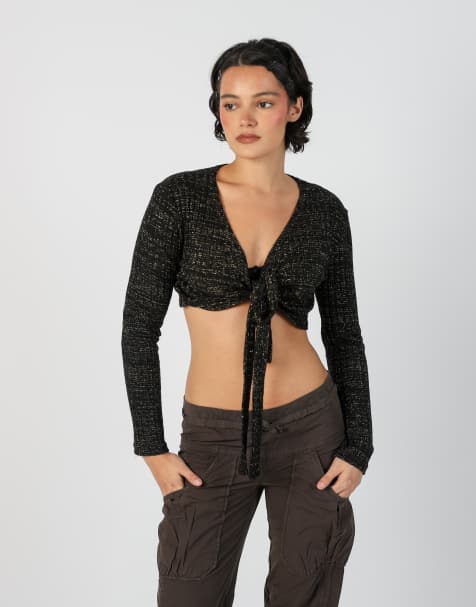 Vintage Made in Italy S cardigan in black - view 1