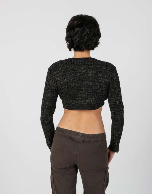 Vintage Made in Italy S cardigan in black, 2 of 4
