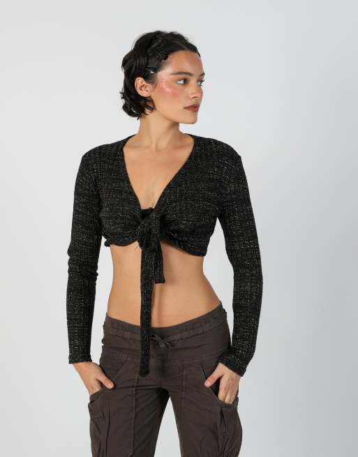 Vintage Made in Italy S cardigan in black, 3 of 4