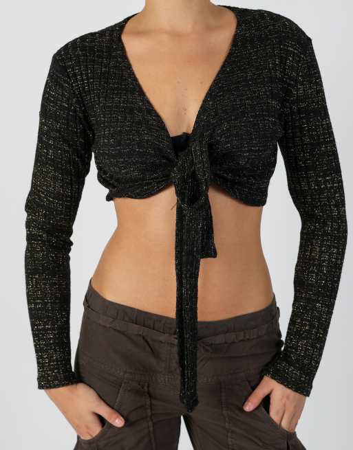 Vintage Made in Italy S cardigan in black, 4 of 4