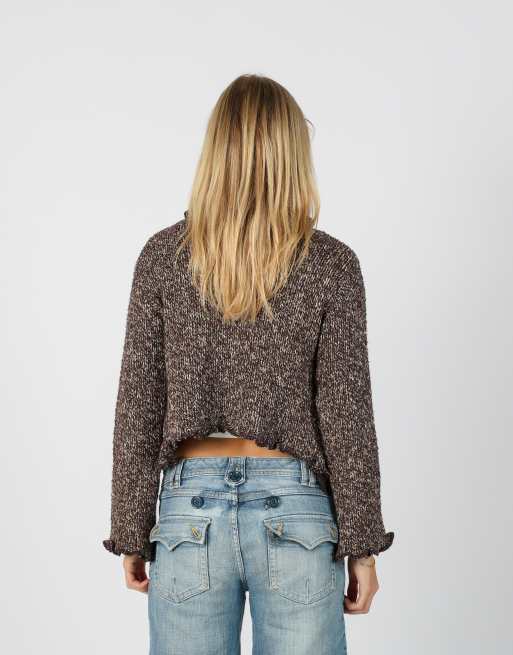 Vintage Made in Italy S cardigan in brown, 2 of 4