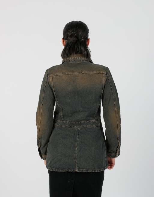 Vintage Made in Italy S denim jacket in blue, 2 of 4