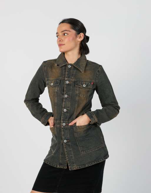 Vintage Made in Italy S denim jacket in blue, 3 of 4