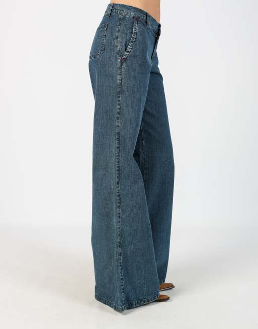 Vintage Made in Italy S flare jeans in blue, 2 of 4