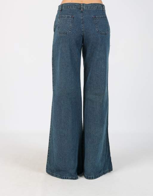 Vintage Made in Italy S flare jeans in blue, 4 of 4